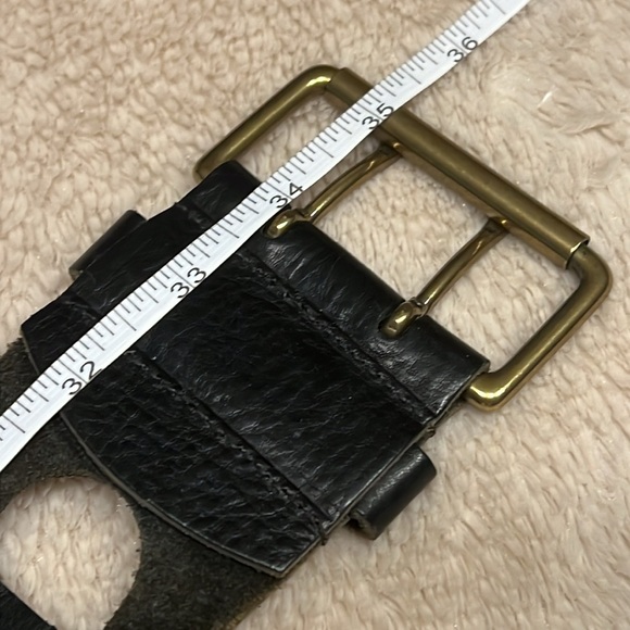 BCBG MAX AXRIA Pebble Grain Leather Belt - Picture 17 of 17